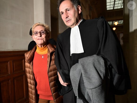 L'avocat Pierre-Olivier Sur - Isabelle Balkany à la sortie du tribunal de Paris pour un jugement en appel reporté au lendemain le 3 février 2020.