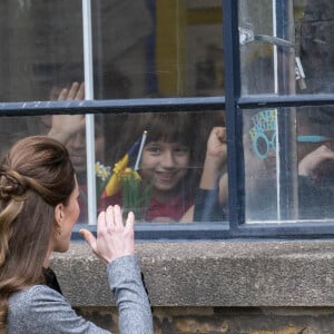 Catherine (Kate) Middleton, duchesse de Cambridge, arrive pour une visite à la fondation Trinity Buoy Wharf, un site de formation pour les arts et la culture à Londres, Royaume Uni, le jeudi 3 février 2022.