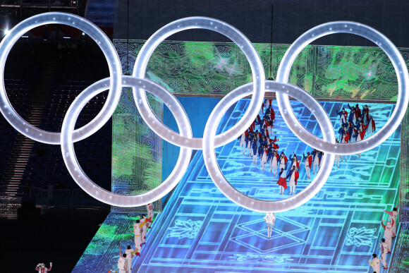 Les porte-drapeaux à la cérémonie d'ouverture des Jeux Olympiques d'hiver  de Beijing 2022 - Actualité Olympique
