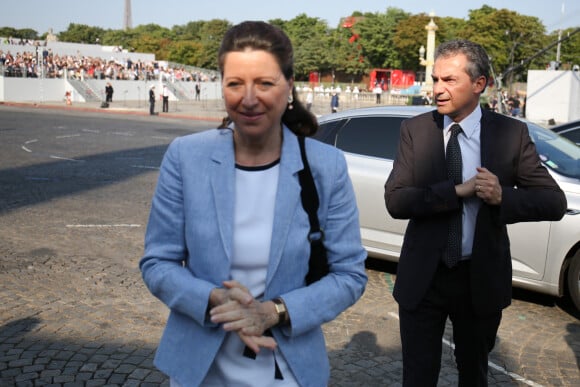 Agnès Buzyn et son mari Yves Lévy - Défilé militaire du 14 Juillet sur les Champs-Elysées à Paris