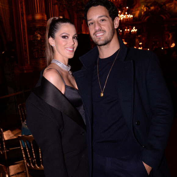 Iris Mittenaere et son compagnon Diego El Glaoui - Dîner Etam après le défilé Etam Live Show 2021 à l'Opéra Garnier à Paris, le 4 octobre 2021. © Rachid Bellak / Bestimage