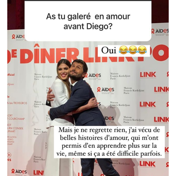 Iris Mittenaere se livre sur son couple avec Diego El Glaoui, sur Instagram en février 2022.