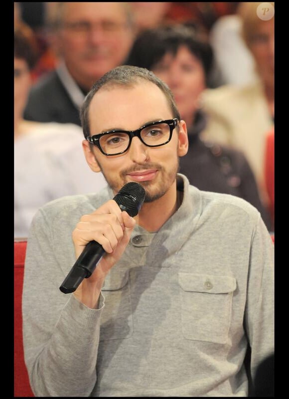 Christophe Willem à l'enregistrement de "Vivement dimanche" (6/01/10)
