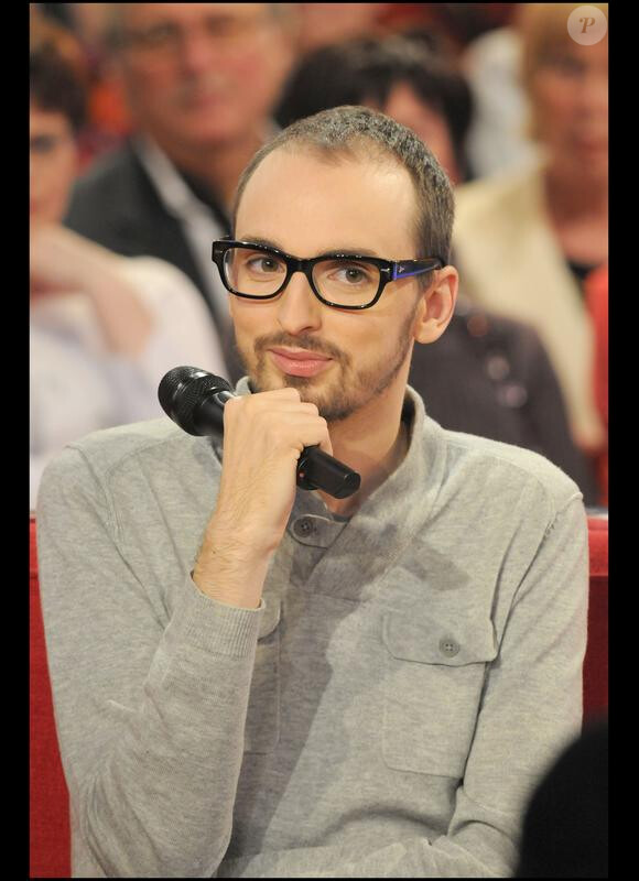 Christophe Willem à l'enregistrement de "Vivement dimanche" (6/01/10)