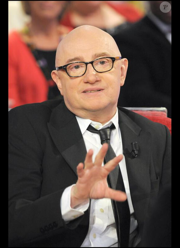 Michel Blanc à l'enregistrement de "Vivement dimanche" (6/01/10)