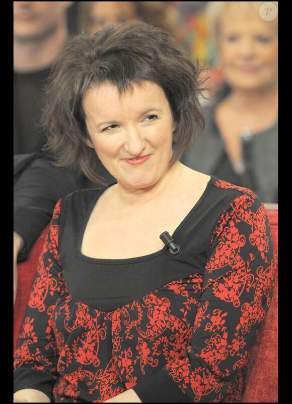 Anne Roumanoff à l'enregistrement de "Vivement dimanche" (6/01/10)