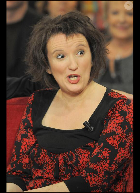 Anne Roumanoff à l'enregistrement de "Vivement dimanche" (6/01/10)