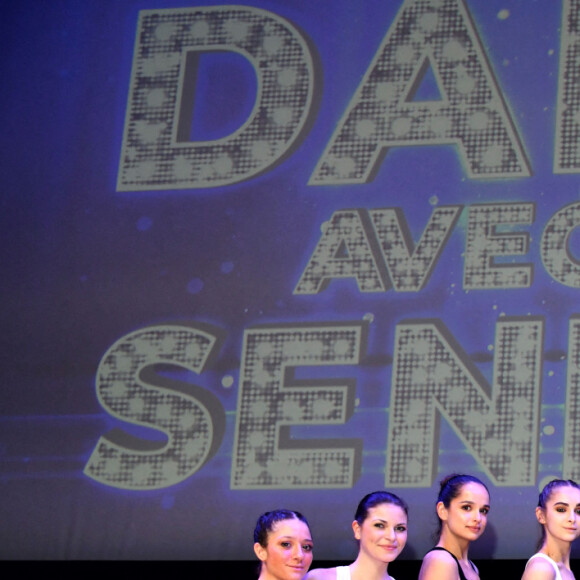 Exclusif - Linda Hardy - 7e édition du grand concours départemental "Danse avec les seniors" dans la salle Apollon du palais Acropolis à Nice. Le 6 février 2022. © Bruno Bebert/Bestimage