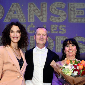 Exclusif - Linda Hardy, Christine et Gérard Boniol - 7e édition du grand concours départemental "Danse avec les seniors" dans la salle Apollon du palais Acropolis à Nice. Le 6 février 2022. © Bruno Bebert/Bestimage