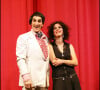 Shirley et Dino lors du filage de leur spectacle "Les Caméléons d'Achille" au théâtre des Bouffes parisiens.