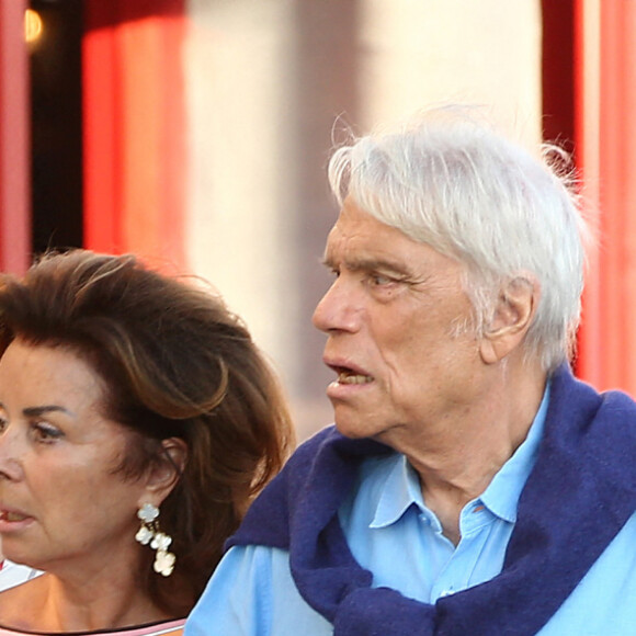 Bernard Tapie et sa femme Dominique sont allés diner au restaurant "Le Girelier" à Saint-Tropez. Le 15 juillet 2020