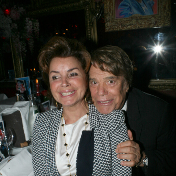 Bernard Tapie et sa femme Dominique - Michou fête ses 85 ans et les 60 ans de son cabaret à Paris le 20 juin 2016.