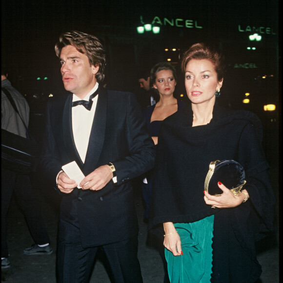 Bernard et Dominique Tapie lors des Oscars de la mode en 1986