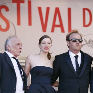 Andre Wilms, Celine Sallette et Xavier Beauvois - Montee des marches du film "Un chateau en Italie" lors du 66 eme Festival du film de Cannes - Cannes 20/05/2013 