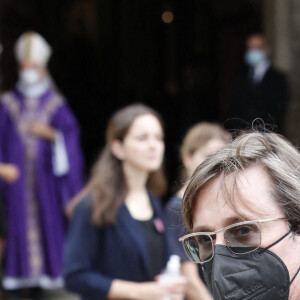 Thomas Dutronc - Obsèques de Jean-Paul Belmondo en l'église Saint-Germain-des-Prés, à Paris le 10 septembre 2021. © Cyril Moreau / Bestimage 