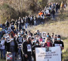 La famille et les proches se sont réunis pour une marche blanche en hommage à Delphine Jubillar, l'infirmière de 33 ans, disparue il y a un an, à Cagnac-les-Mines. Le 19 décembre 2021 © Patrick Bernard / Bestimage