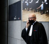Maître Alain Jakubowicz, avocat de Nordhal Lelandais, accusé du meurtre de Maëlys De Aranjo, lors du procès en assises, à Grenoble, Isère, France, le 31 janvier 2022. © Pascal Fayolle/Bestimage 