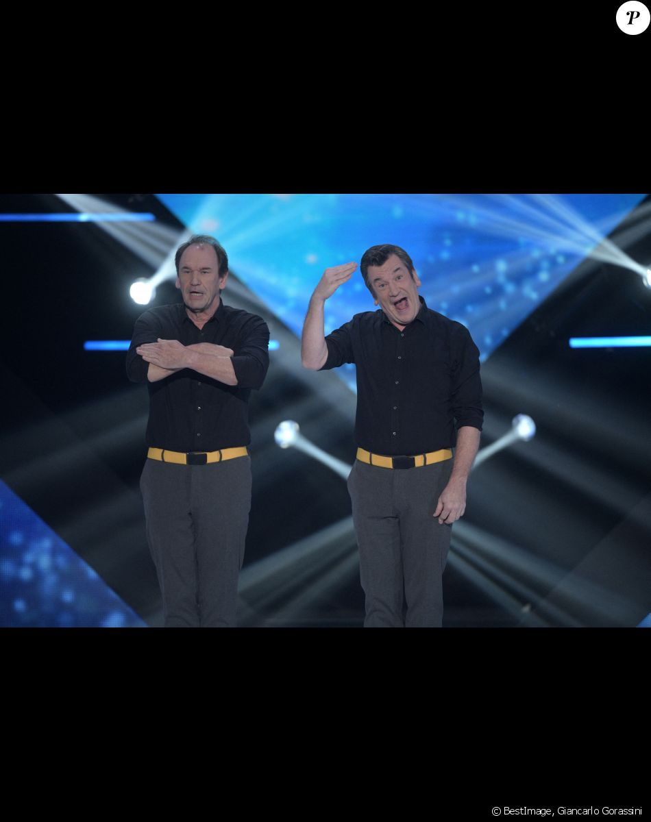 Exclusif - Les Frères Taloche (Bruno et Vincent Counard)s - Enregistrement de l'émission "Les 30 duos Comiques Préférés des Français", présentée par L.Boccolini, et diffusée le 12 février sur France 2 © Giancarlo Gorassini / Bestimage