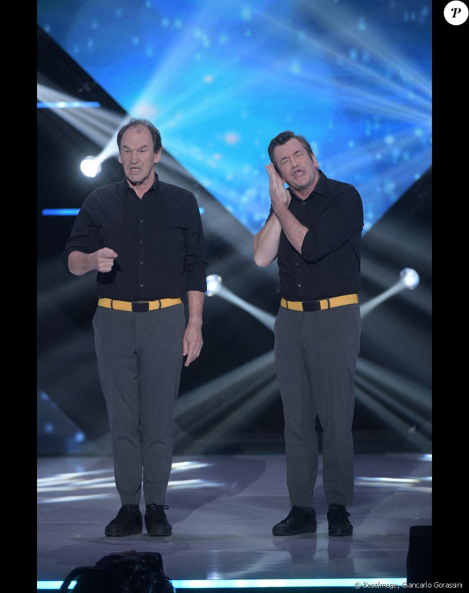Exclusif - Les Frères Taloche (Bruno et Vincent Counard)s - Enregistrement de l'émission "Les 30 duos Comiques Préférés des Français", présentée par L.Boccolini, et diffusée le 12 février sur France 2 © Giancarlo Gorassini / Bestimage