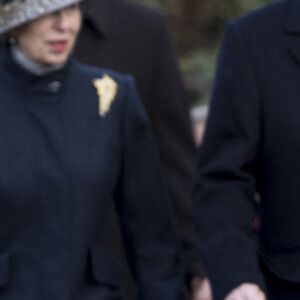 Le prince Charles et le prince Andrew, duc d'York - La famille royale d'Angleterre arrive à la messe de Noël à l'église Sainte-Marie-Madeleine à Sandringham, le 25 décembre 2017.