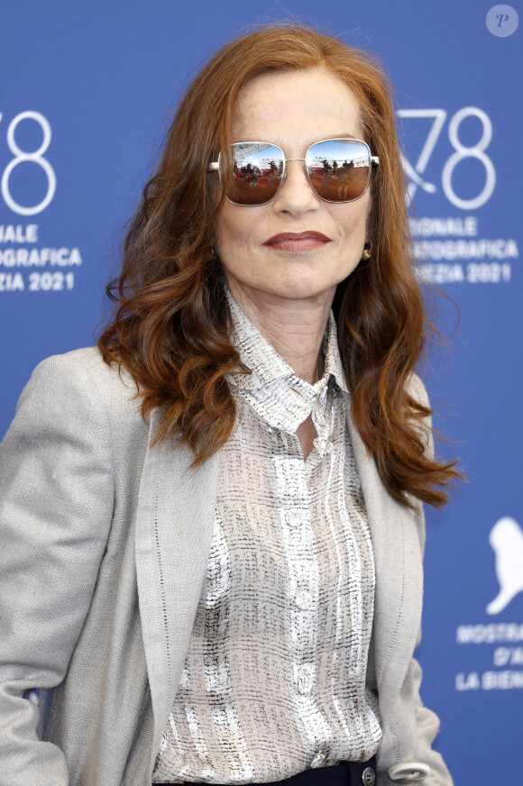 Isabelle Huppert - Photocall du film "Les promesses" au 78 ème festival international du film (La Mostra) à Venise, le 1er septembre 2021.