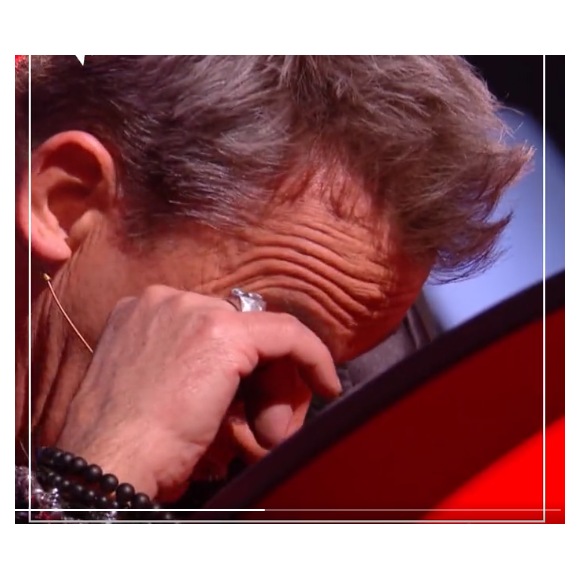 Florent Pagny en larmes dans "The Voice 11" après le passage d'un candidat - Emission du 19 février 2022, TF1