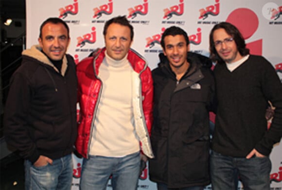 Nikos Aliagas, Arthur, Mustapha et Florian Gazan