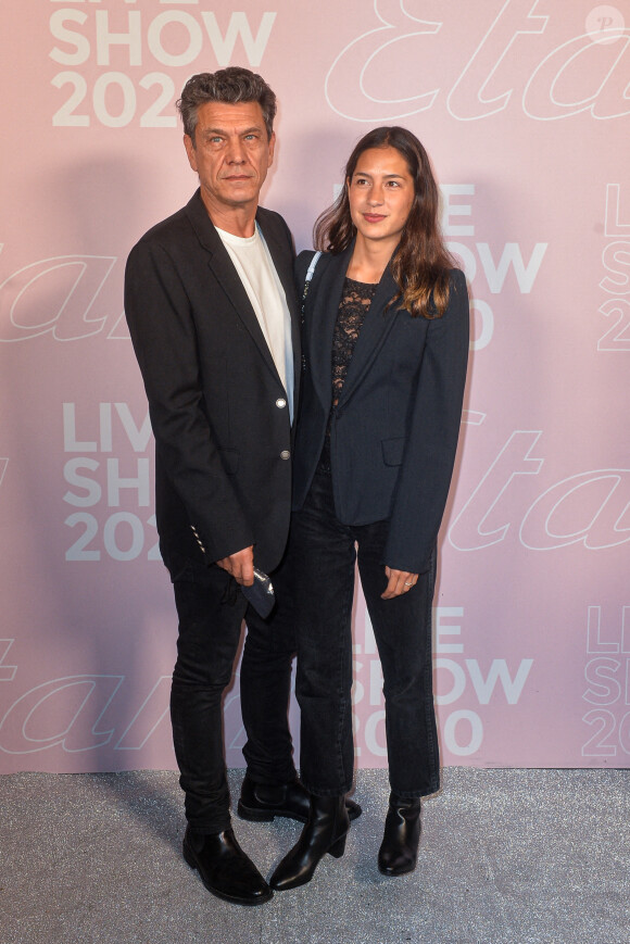 Marc Lavoine et Line Papin - Photocall du défilé Etam Live Show à Paris. © Pool Agence Bestimage