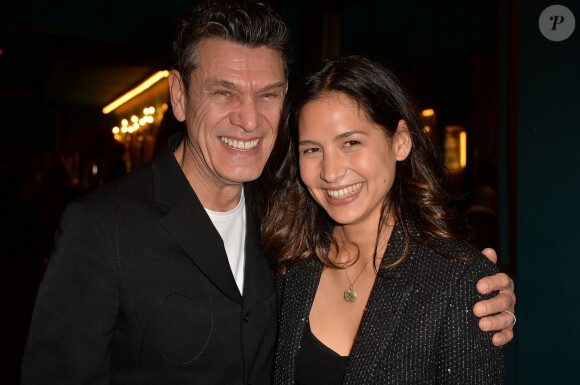 Marc Lavoine et sa compagne Line Papin à la générale de presse du spectacle musicale "Les Souliers Rouges" aux Folies Bergères à Paris, France, le 4 février 2020. © Veeren/Bestimage