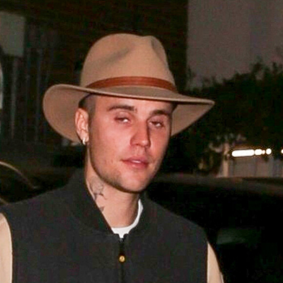 Exclusif - Justin Bieber va dîner au restaurant "Il Pastaio" à Beverly Hills le 20 janvier 2022.