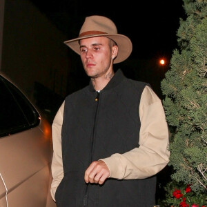 Exclusif - Justin Bieber va dîner au restaurant "Il Pastaio" à Beverly Hills le 20 janvier 2022.