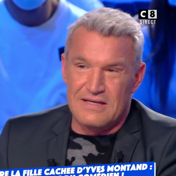 Benjamin Castaldi et Aurore Drossart, prétendue fille d'Yves Montand, s'explique dans Touche pas à mon poste lundi 21 février