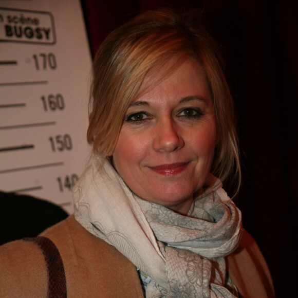 Exclusif - Flavie Flament au photocall du spectacle Ecroué de rire de David Desclos dans la salle mythique du music-hall Bobino à Paris, France, le 1er avril 2019. © JLPPA/Bestimage