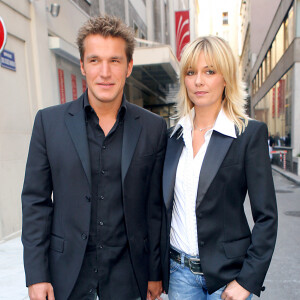 Benjamin Castaldi et Flavie Flament lors de la conférence de presse de TF1, du temps où ils étaient en couple