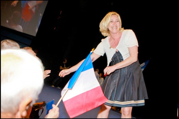 Marine Le Pen lors des élections européennes en 2009 à Nice