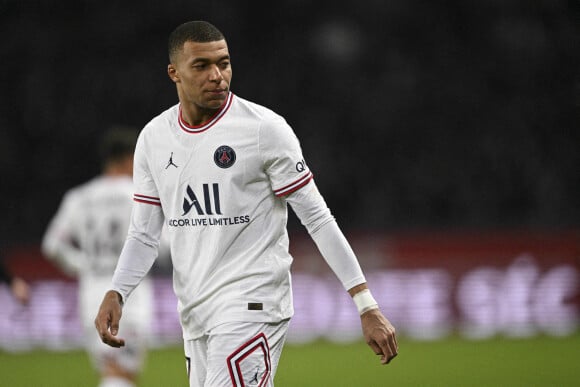 Kylian Mbappe (PSG) - Match de Ligue 1 Uber Eats "PSG - Rennes (1-0)" au Parc des Princes. Paris, le 11 février 2022. 