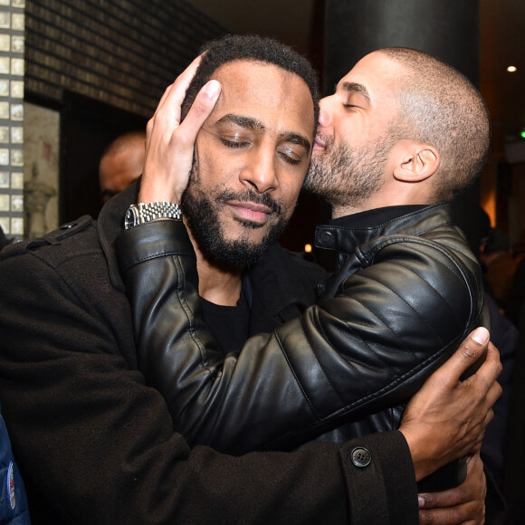Stomy Bugsy et son fils Bilal Duarte - Générale de la pièce de théâtre "Un Jour J'irai à Détroit !" au théâtre du Gymnase Marie Bell à Paris, le 20 janvier 2020. © Giancarlo Gorassini/Bestimage