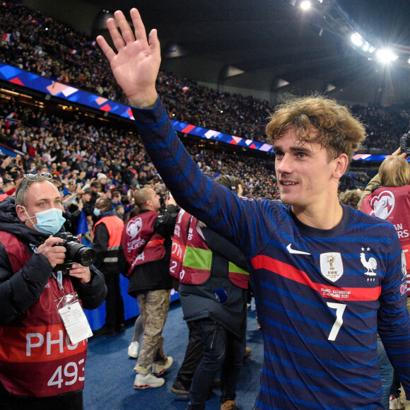 Antoine Griezmann (7 France) lors du match de football de qualification pour la Coupe du monde 2022 entre la France et le Kazakhstan au stade Parc des Princes à Paris, France, le 13 novembre 2021. La France a gagné 8-0. © Federico Pestellini/Panoramic/Bestimage