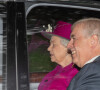 Le prince Andrew, duc d'York, arrive, pour la deuxième cet été, avec la reine Elisabeth II d'Angleterre, à la résidence de Balmoral. Le 15 septembre 2019 