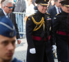 Le Prince Laurent de Belgique et le Prince Andrew, Duc d'York lors de la cérémonie commémorative du 75ème anniversaire de la libération de Bruges. Belgique, Bruges, le 7 septembre 2019. 