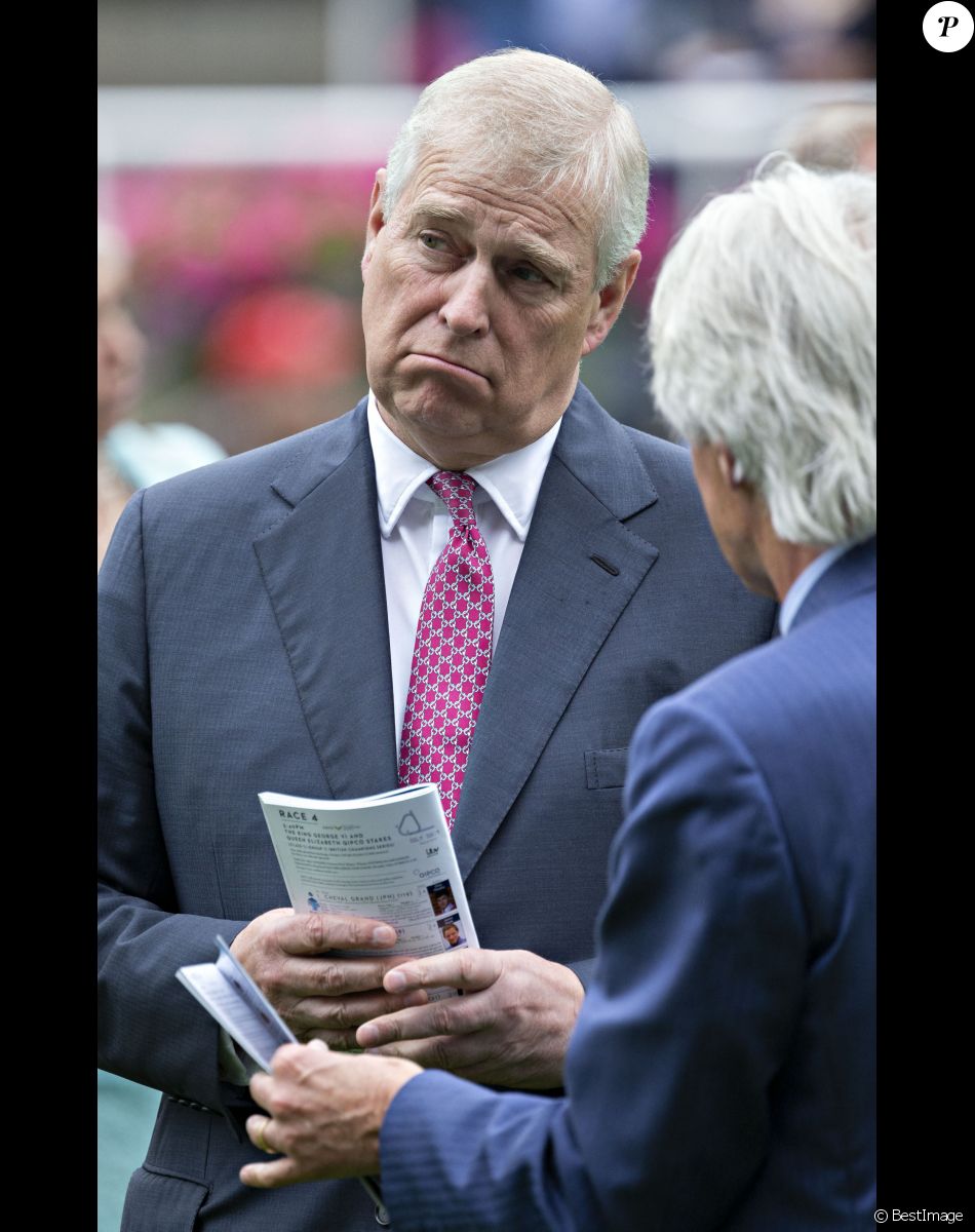 Le prince Andrew assiste à la course de chevaux King George à Ascot - Ascot le 27 juillet 2019.
