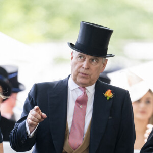 Le prince Andrew, duc d'York lors des courses de chevaux à Ascot le 21 juin 2019. 