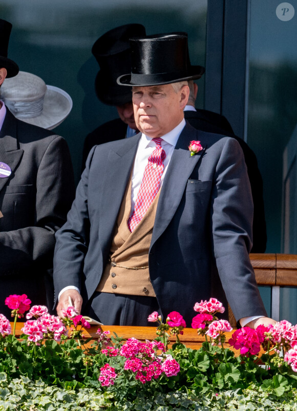Le prince Andrew, duc d'York - La famille royale d'Angleterre lors du Royal Ascot 2018 à l'hippodrome d'Ascot dans le Berkshire, le 21 juin 2018. 