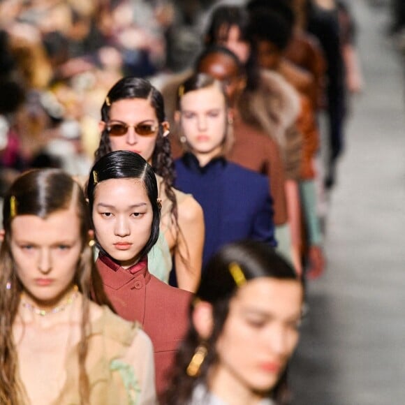 Défilé Fendi, collection prêt-à-porter automne-hiver 2022-2023, à Milan, le 23 février 2022.