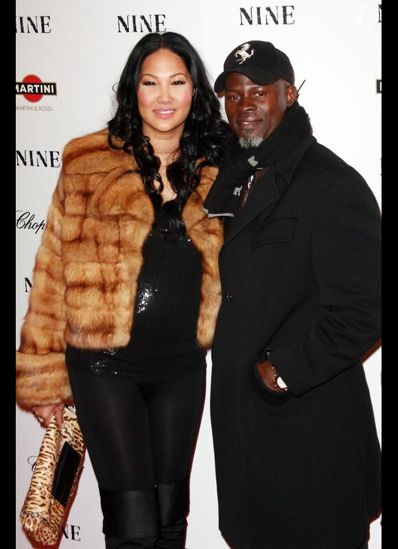 L'acteur Djimon Hounsou et le mannequin Kimora Lee