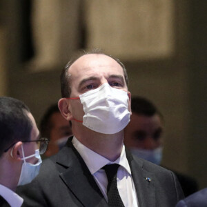 Le premier ministre, Jean Castex - Arrivées au dîner du CRIF (Conseil Représentatif des Institutions juives de France) au Carrousel du Louvre à Paris. Le 24 février 2022 © Stéphane Lemouton / Bestimage