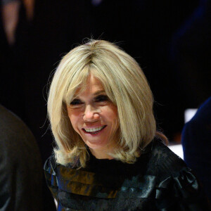 Brigitte Macron - Personnalités au dîner du CRIF (Conseil Représentatif des Institutions juives de France) au Carrousel du Louvre à Paris. Le 24 février 2022 © Jacques Witt / Pool / Bestimage