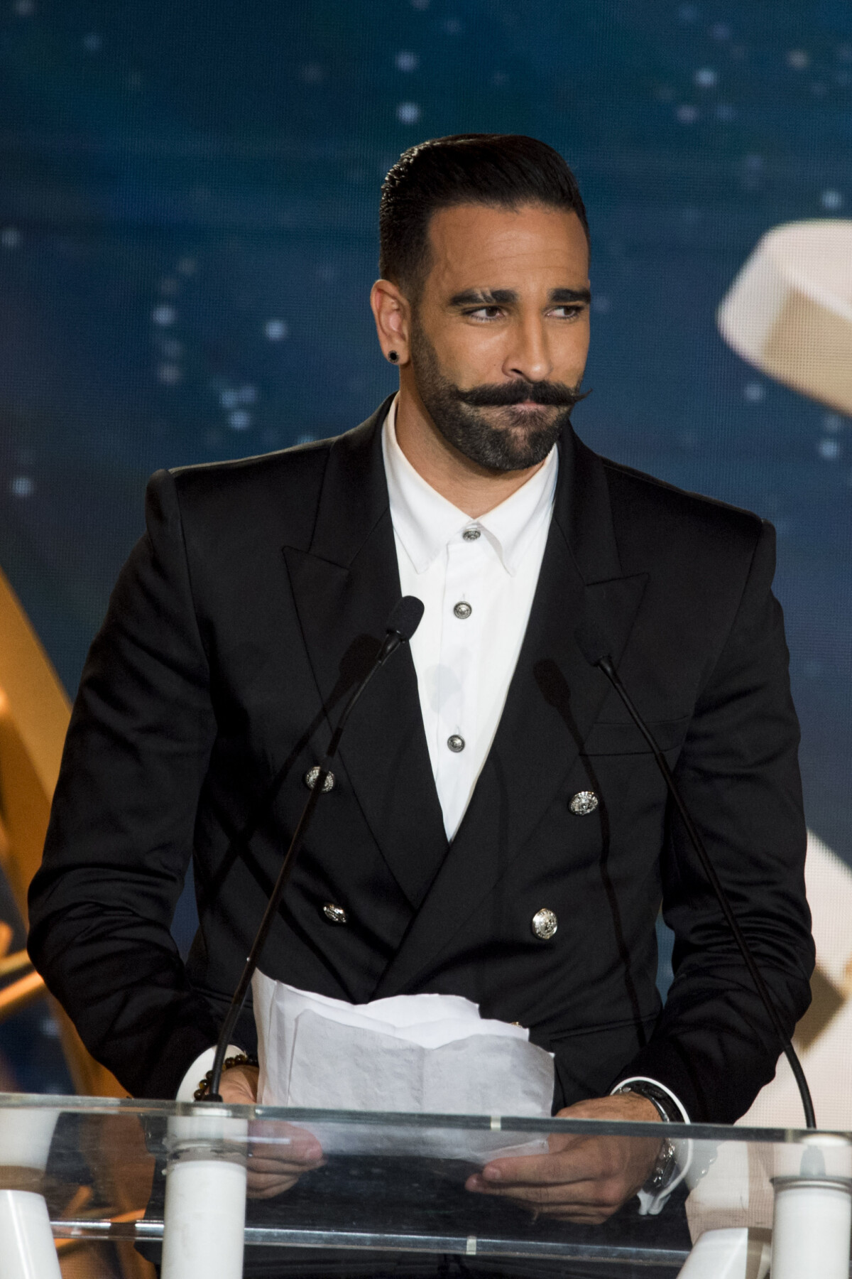 Photo : Adil Rami lors de la remise des trophées lors de la 28ème ...