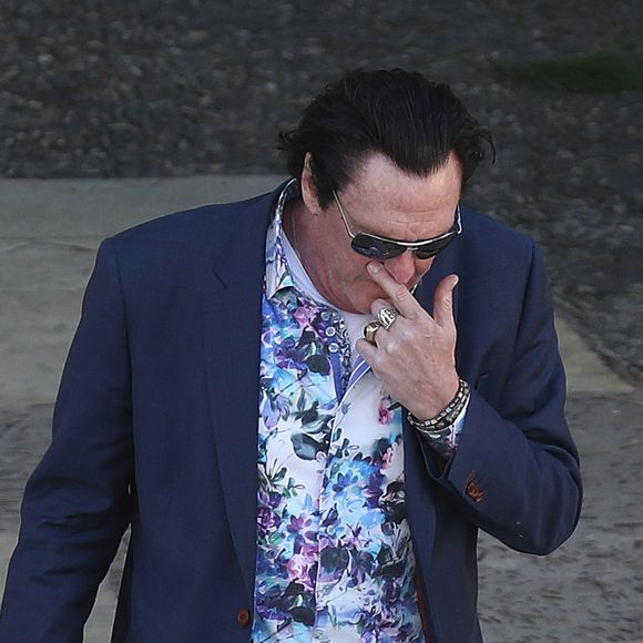 Exclusif - Michael Madsen et sa femme sont en visite à Saint-Paul-de-Vence le 11 mars 2019.
