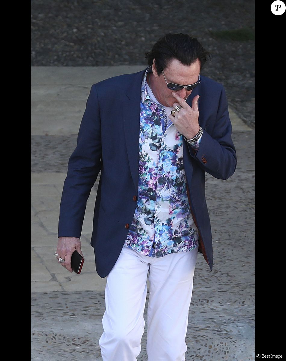 Exclusif - Michael Madsen et sa femme sont en visite à Saint-Paul-de-Vence le 11 mars 2019.